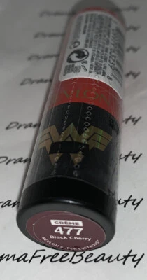 Revlon Limited Ed WW84 Wonder Woman Super Lustrous Creme Lipstick *BLACK CHERRY* - Image 1 of 4