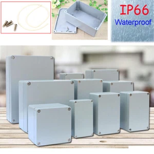 IP66 Cast Aluminum Metal Electronic Enclosure Project Case Power Junction Box - Picture 1 of 10