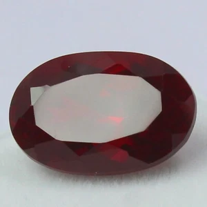 Natural Certified 7.30 Ct+ Madagascar Deep Red Ruby 14x10 mm Oval Unheated Gem - Imagen 1 de 6