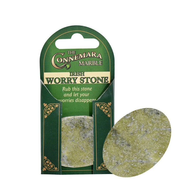 J C WALSH Irish Connemara Marble Worry Stone from Galway Ireland Palm Stone Fidget Stone