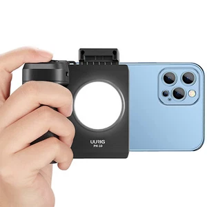 Booster de selfie portable pour téléphone UURIG CapGrip obturateur Bluetooth avec voyant de remplissage - Photo 1 sur 10
