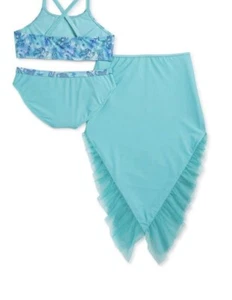 Wonder nation girls XXL (18) mermaid swimsuit. Two Piece/Mermaid Tail Cover Up - Picture 1 of 9