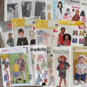 PICK YOUR PATTERN Childrens Childs Kids Baby Toddler Dress Sewing New & Vintage - Picture 1 of 39