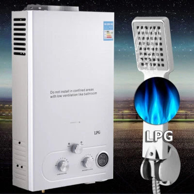 LPG Propane Water Heater Tankless Instant Boiler Shower - Image 1 of 4