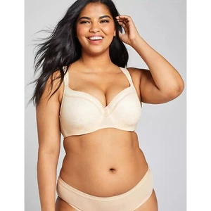 Lane Bryant Cacique Modern Lace Lightly Lined Balconette Bra 42D - Picture 1 of 3