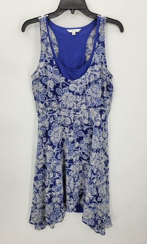 VETEMENTS Abito Cabi donna blu medio floreale salice orlo asimmetrico floreale romantico artistico