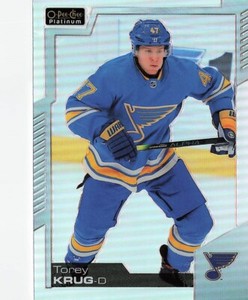 Torey Krug O-Pee-Chee Platinum RAINBOW 2021 Hockey Card #99