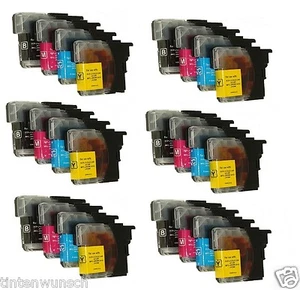 24 Drucker Patronen kompatibel mit Brother MFC-J 415W DCP-J265W MFC-J410 LC985 - Bild 1 von 1