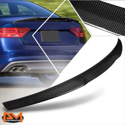 Alerón tapa maletero trasero estilo V fibra carbono hatchback Audi A5 Quattro 08-16 Foto 1 de 4