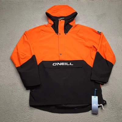 ONeill Originals Snow Anorak Jacket Men XL Black Orange Puffer Coat Ski Blue - Image 1 of 4