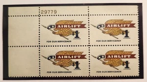 Scott 1341 Airlift 1 Cent Blk Of 4 MNH - Picture 1 of 1