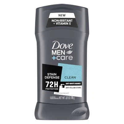 Dove Men + Care 48 Hour Protection Antiperspirant Stain Defense Clean 2.7 Ounce - Image 1 of 2