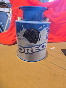 Vintage Oreo Metal Tin Milk Tankard Decorative Storage Tin - Picture 1 of 7