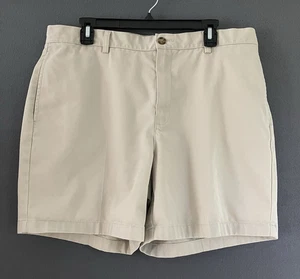 LL Bean Mens Size 36 Tan Khaki Natural Fit 100% Cotton Chino Shorts 215650 - Picture 1 of 13