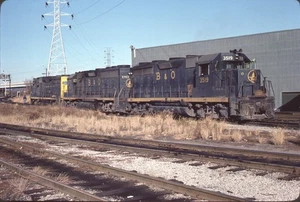 B&O Baltimore & Ohio EMD GP40 Kodachrome Original Kodak Slide - Picture 1 of 1