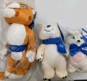 Sochi 2014 Olympics Mascot Plush Lot Polar Bear Leopard Hare Official w Tags - Picture 1 of 18