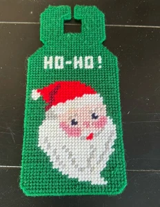 Percha de puerta retro hecha a mano de Papá Noel - Estilo vintage decoración navideña nostalgia - Imagen 1 de 3