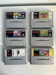 Nintendo Spiele Konvolut 6x SNES verschiedene - Bild 1 von 7