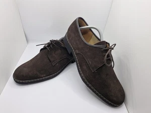 Herren Vintage K Schuhe Braun Wildleder Derby Schnürschuhe UK Größe 8 Wasserabweisend - Bild 1 von 9