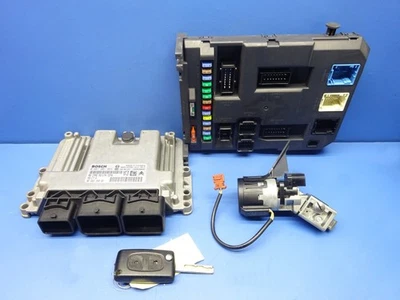 PEUGEOT 207 1.4 VTI KIT CALCULATEUR MOTEUR 0261201863  9666235880 - 9664983080 - Photo 1/4