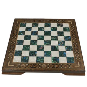 Chess Board Only Handmade Solid Inlaid Wood Chess Board 13.5" - Christmas Gift🎁 - Picture 1 of 7