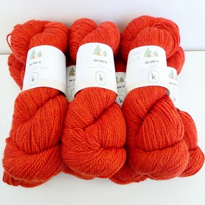 Hilo de lana Kelbourne Scout 100 g 274 yardas 805 naranja quemado brezo 7 madejas Foto 1 de 4