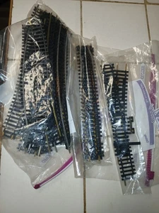 Atlas & Tyco Lot of 25 pcs Curve & STRAIGHT Train Track  Brass 100 HO Scale - Picture 1 of 2