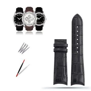 Correa de reloj de cuero genuino para reloj Tissot T035 para hombre 1853 T035627 T03561 - Imagen 1 de 18