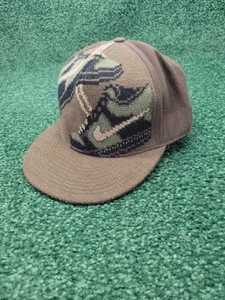 Nike Blue Ribbon Sports BRS Logo Hat Cap Fitted Sz 7.5 60cm Shoes Brown - Picture 1 of 15