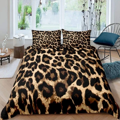 Copripiumino Leopardato Safari Cheetah Bedding & Linen King Size - Immagine 1 di 4