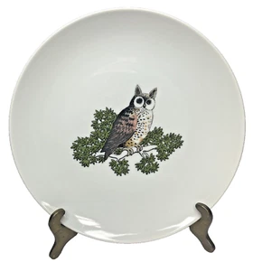 Fitz and Floyd FF Owl On Tree Branch Dessert Plate 7” Vintage Collector's Item - Picture 1 of 5