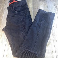 Makobi Atrani Denim Shredded Ripped and Repair Jeans 32x32
