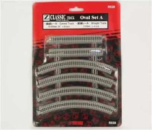 Rokuhan R028 Z Gauge 1/220 Classic Track Oval Set A Straight Track Curved Track - Picture 1 of 1