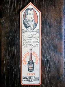 Marque pages ancien:Cherry Rocher:Rocher Frères La côte St-André,Brillat-Savarin - Picture 1 of 2