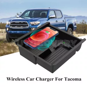 For Toyota Tacoma Wireless Car Charger Phone Fast Charging Storage Box 2016-2021 - Bild 1 von 8