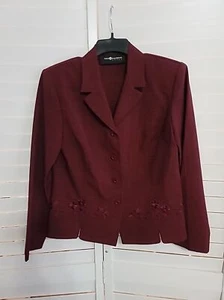Sag Harbor Y2K Women Lightweight Button Up Jacket Size 8 Embroidery Officewear - Picture 1 of 6