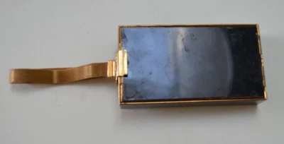 Antique Art Deco Park Lane LSM Black Enamel All in One - Cigarette/Makeup Case - Image 1 of 4