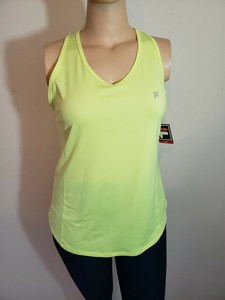 fila women's yellow top