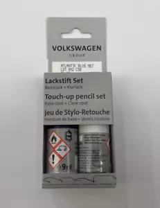Original VW Audi Lackstift Set 18 ml LC5B LST0M2C5B Atlantik Blue Metallic - Bild 1 von 1