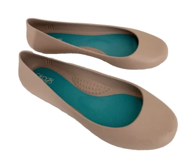 Oka-B Taylor матовый балетки размер 7 пастельный розовый чай резиновые туфли сделано в США - Изображение 1 из 4