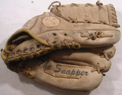 Spalding The Snapper 42-3905 Baseball Glove Mitt Youth EZ-Flex Leather,Fair Cond - Image 1 of 4