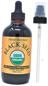 Organic Black Seed Oil 4oz - Cold Pressed Unrefined High 4.05 Fl Oz (Pack of 1) - Picture 1 of 7