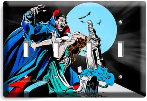 DRACULA PRINZ DER DUNKELHEIT BLUTSAUGENDER VAMPIR 4 GANG LICHTSCHALTER PLATTE DEKOR - Bild 1 von 1