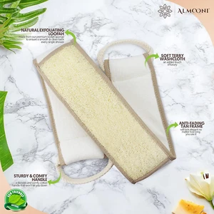 Natural Egyptian Loofah Back Scrubbers for Use in Shower, Exfoliating Natural... - Picture 1 of 12