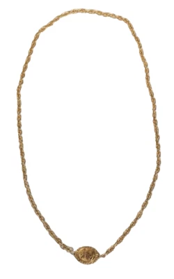 Collar Colgante Corona CC Chapado en Oro CHANEL Preciado 90cm Foto 1 de 4