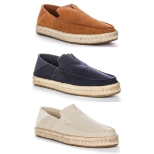 TOMS Alonso Heritage Lona Alpargatas sin Cordones Algodón Blanco Hombre Ru 7-12 - Imagen 1 de 19