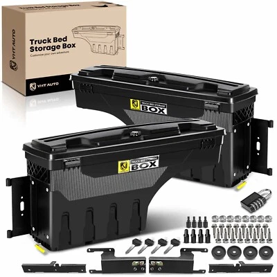 2x Truck Bed Storage Box Toolbox for Ford F-250 F-350 Super Duty 2017-2020 Rear - Image 1 of 4