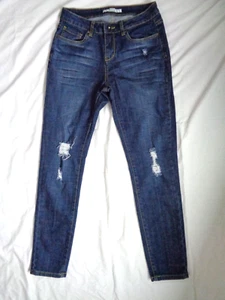 BOSTON CORRECT SKINNY ANKLE JEANS DUNKELBLAU DISTRESSED GR. 4 - Bild 1 von 7