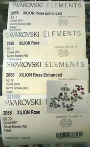72 Swarovski flatback Rhinestone Crystal AB Nail Art Mixed Sizes JCE11L - Picture 1 of 1