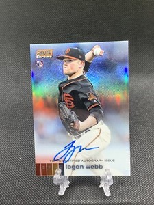 LOGAN WEBB 2020 Topps Stadium Club Chrome Rookie Auto Orange Refractor /25🚨READ